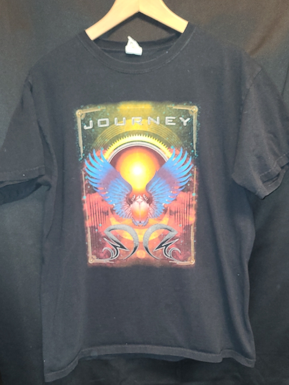Journey - Tour 2012 - Black Shirt - Large- Anvil